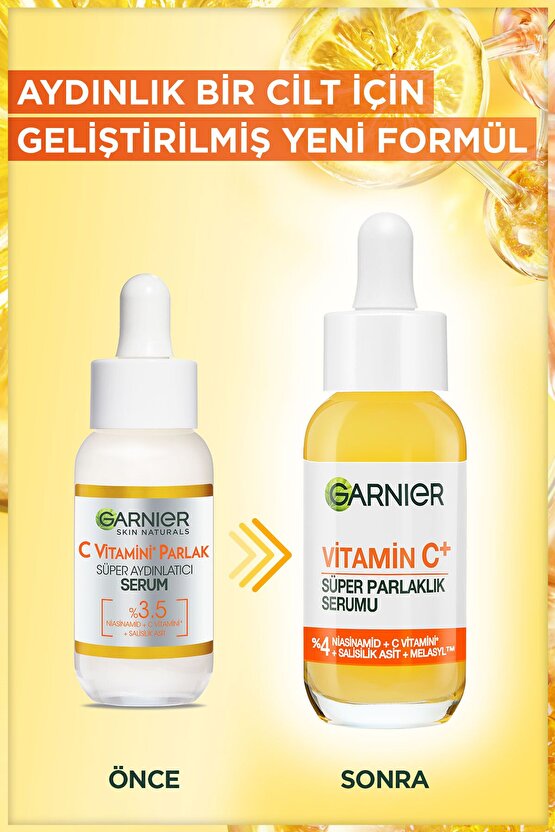 Vitamin C+ Süper Parlaklık Serumu (Niasinamid, Salisilik, Melasyl)