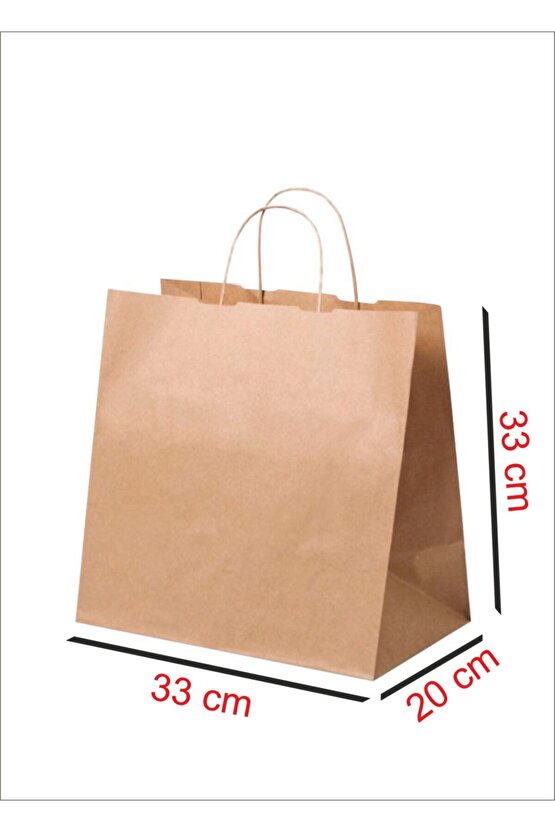 Çanta 33x20x33 ( 100 Adet ) ( Kağıt Poşet Çanta )