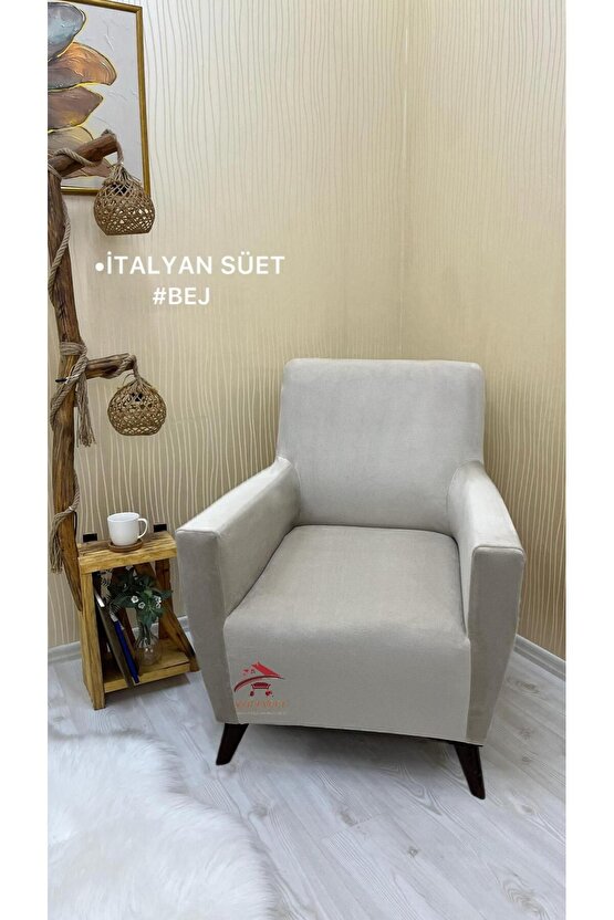 3+3+1+1 İtalyan Süet Koltuk Örtüsü(BEJ RENK)