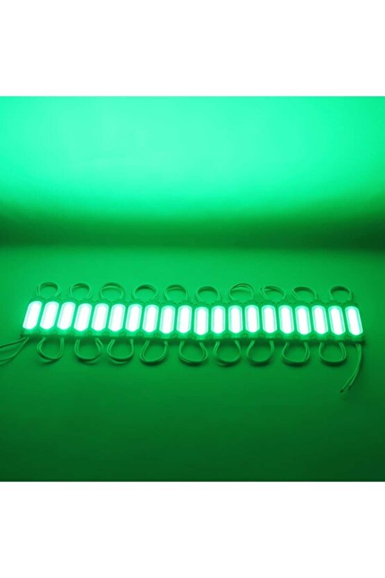 10 Adet 5 Watt YEŞİL Işık IP65 Modül Led, 10 Adet Magnetli, Çok Kaliteli YEŞİL Işık Modül Led