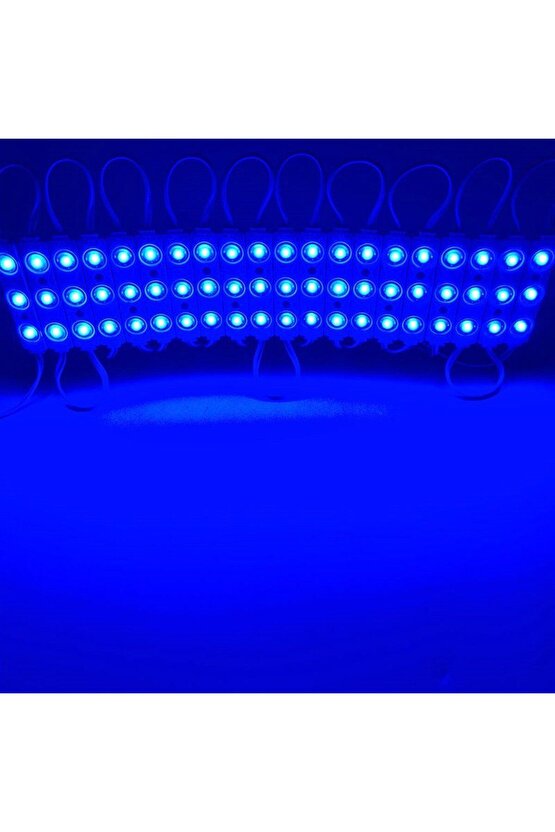 20 Adet 5 Watt Mavi Işık Ip65 Modül Led, 10 Adet Magnetli, Çok Kaliteli Mavi Işık Modül Led