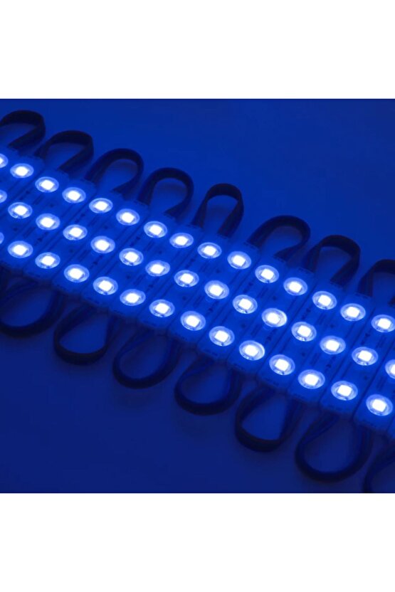 20 Adet 5 Watt Mavi Işık Ip65 Modül Led, 10 Adet Magnetli, Çok Kaliteli Mavi Işık Modül Led