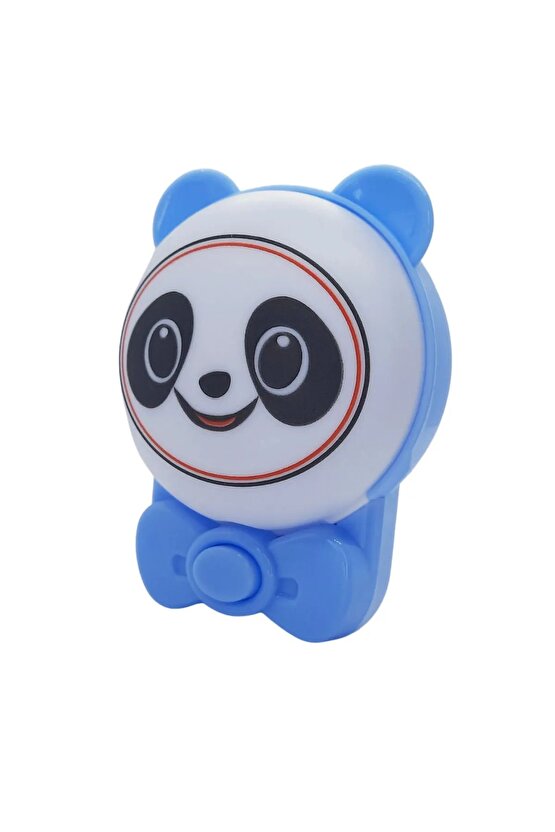 Sevimli Panda Bebek Çocuk Odası Gece Lambası, Prize Tak Çalıştır Anahtarlı, 2 Watt Beyaz Işık Ledli