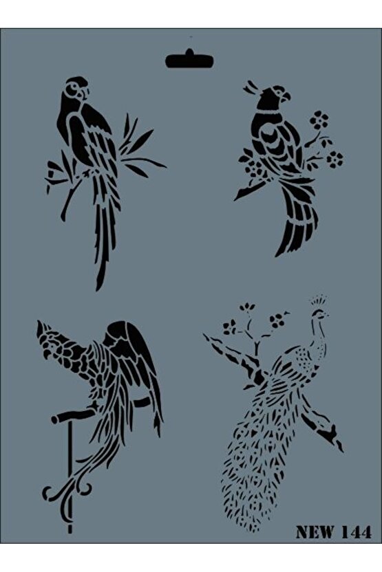 New Seri N-144 Stencil 35x25 Cm