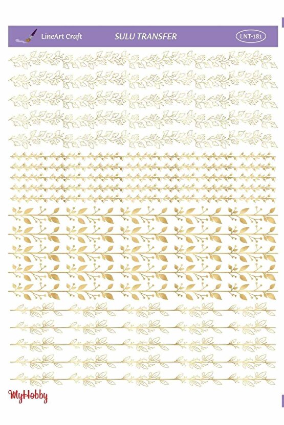 Lineart Altın Sarısı Sulu Transfer LNT181 25x35cm