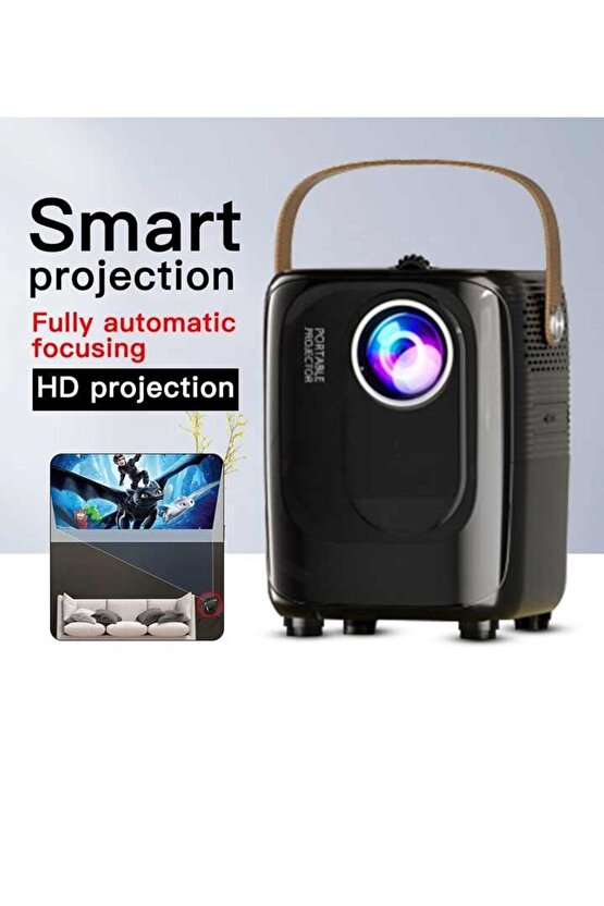 ANDROİD MİNİ PROJEKSİYON CİHAZI WİFİ BLUETOOTH USB 4K 1080P