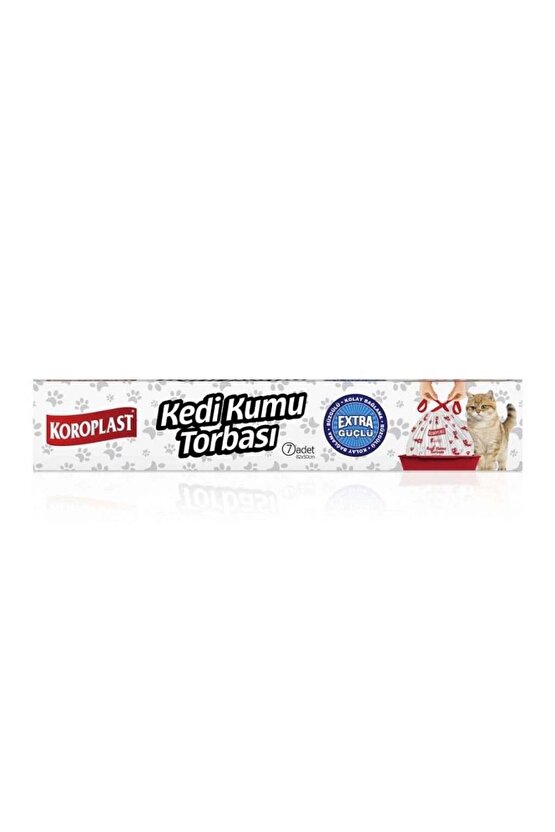 Extra Güçlü Kedi Kumu Torbası 82x50 Cm 7 Adet