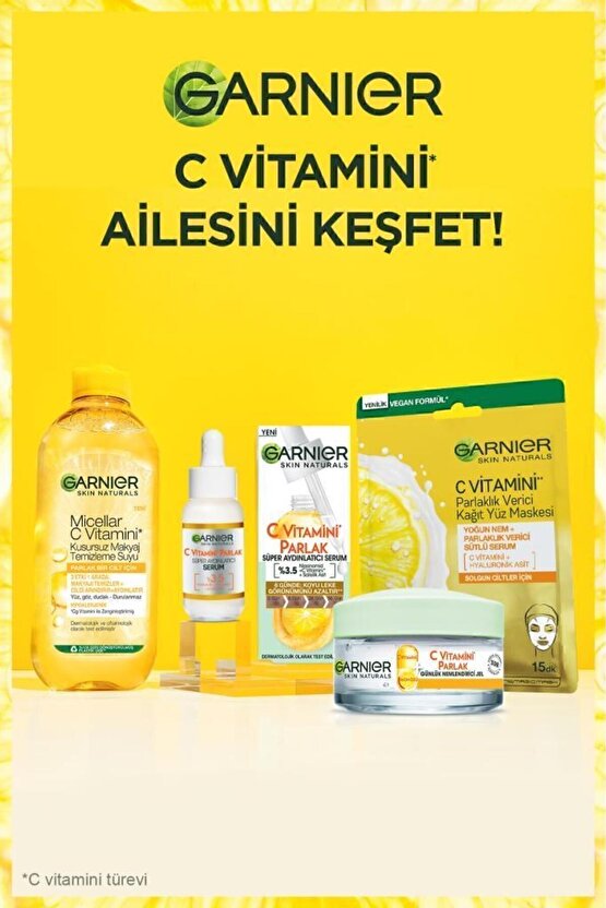 C Vitamini Parlak Günlük Aydınlatıcı Nemlendirici Jel (C Vitamini + Limon)