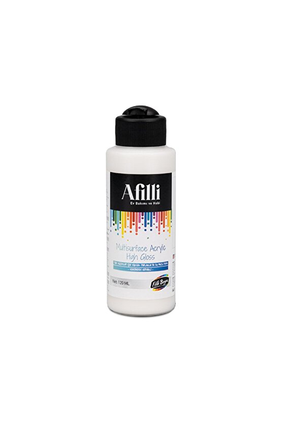 Afilli Multisurface Akrilik Parlak 120 ml Kırık Beyaz