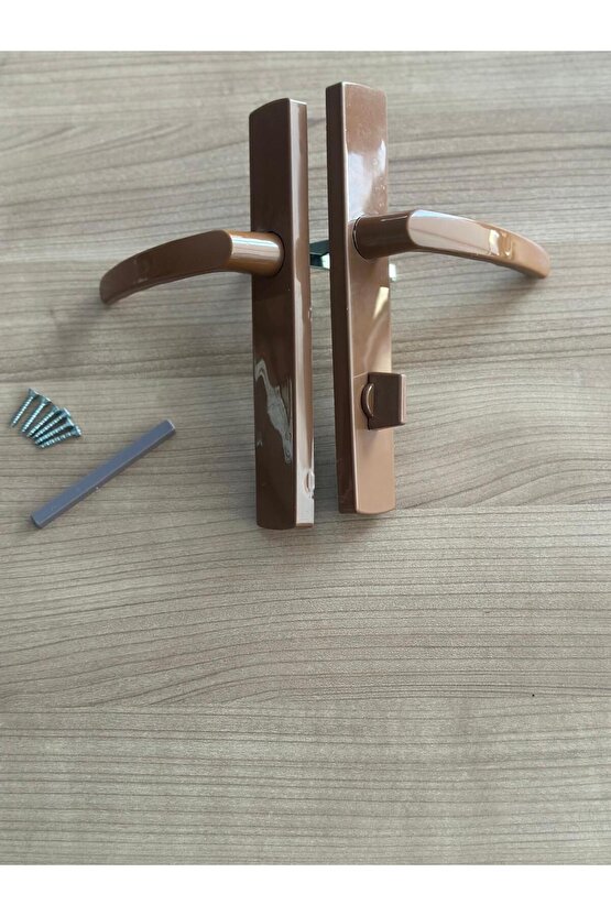 Pvc Pimapen Plastik Kapı Kolu Balkon Kahverengi(ALTINMEŞE) 1 Adet