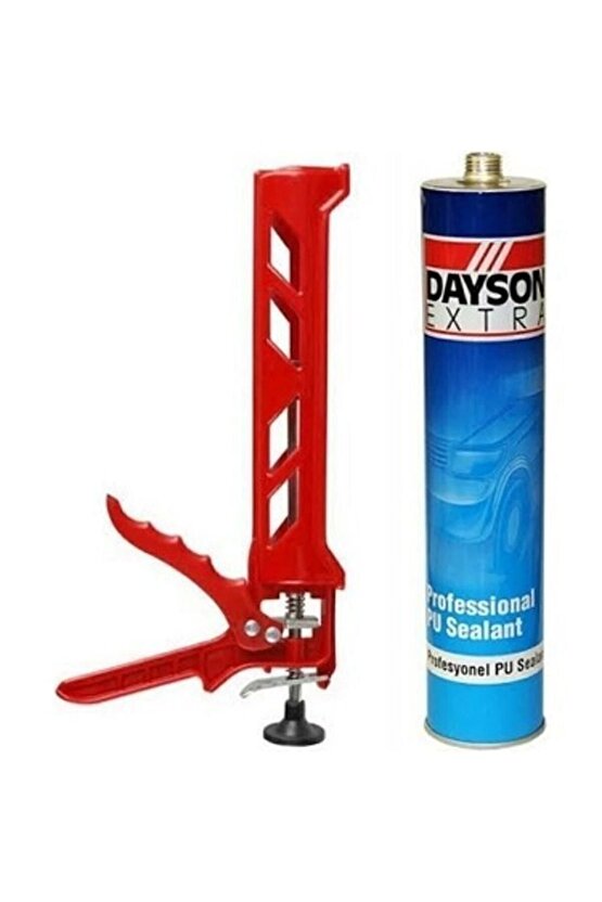 Extra Pu Mastik Silikonize Yapıştırıcı Beyaz Renk 280ml Güçlü Ve %100 Su Geçirmez+tabanca Set