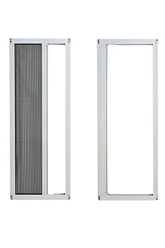 Akordeon Pileli Pilise Kapı Sineklik Beyaz-Antrasit-Kahve 90x210 Cm. İstenilen Ölçüde Yapılabilir