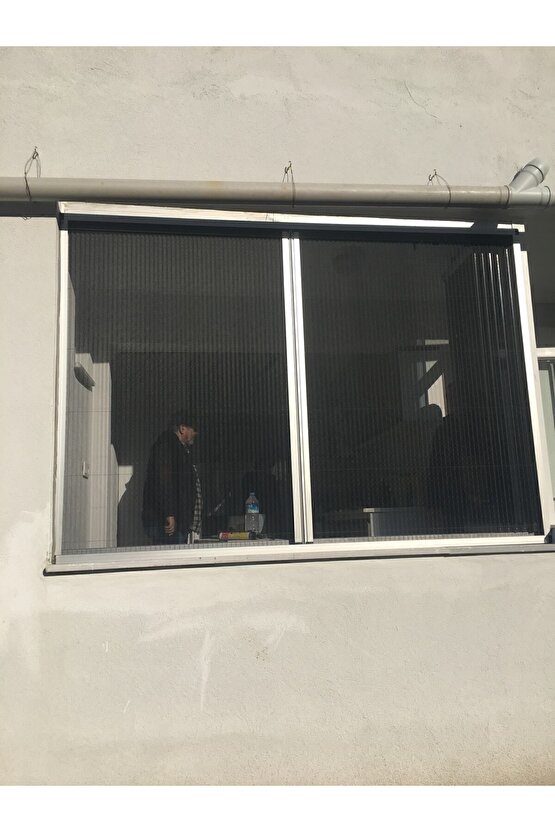 Mercan-plise Akordiyon Sürgülü Duble Sineklik Sistemleri En-120.0 Boy- 140.0
