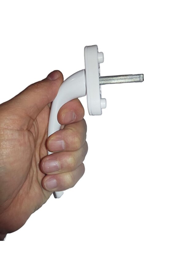 2 Adet Beyaz Pencere Kolu Alüminyum. Yerli Üretim. Kayapen Marka. 124 gram  Adet