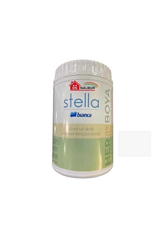 Bianca Stella 0101 Beyaz Su Bazlı Saf Akrilik Boya 0,5 Litre