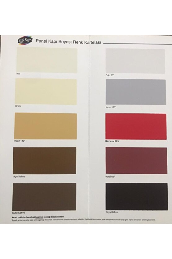 Su Bazlı Panel Kapı Boyası 2,5 L - Krom 170