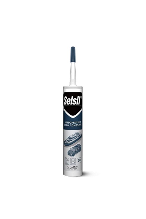 Dayson Beyaz Pu Mastik Ve Yapıştırıcı Çelik Silikon 280 ml 50 Sha