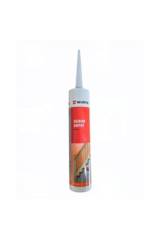Würth Asetat Beyaz Silikon Genel Amaçlı 310 Ml