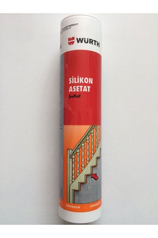 Adipa Nx Würth Asetat Şeffaf Silikon Genel Amaçlı 310 Ml