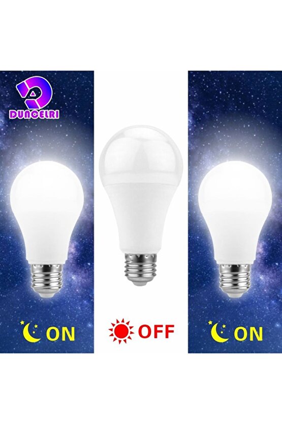 4 Adet 18 Watt Hareket Sensörlü E27 Duy Led Ampul Gece Sensörlü Beyaz IŞIK 18 Watt 1620Lm Led Ampul