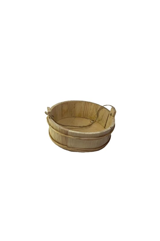Yuvarlak Ahşap Çok Amaçlı Ham Kutu 20x6,5 cm