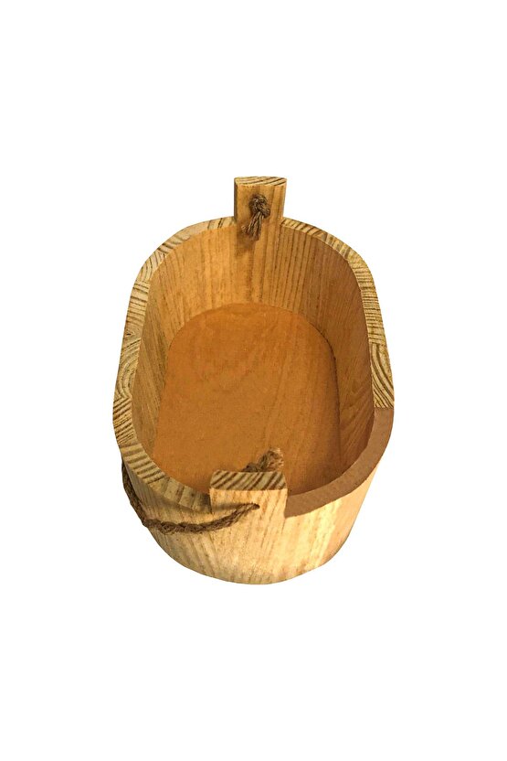 Ahşap Oval Çok Amaçlı Ham Kutu 11x18x6 Cm
