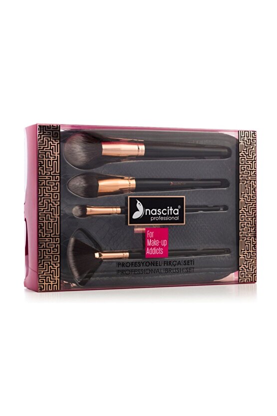 Make Up Addıct 4 Lu Profesyonel Fırca Seti Çantalı