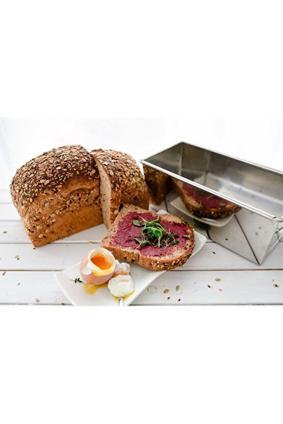 Narkalıp Paslanmaz Çelik Baton Ekmek Ve Kek Kalıbı 25cm