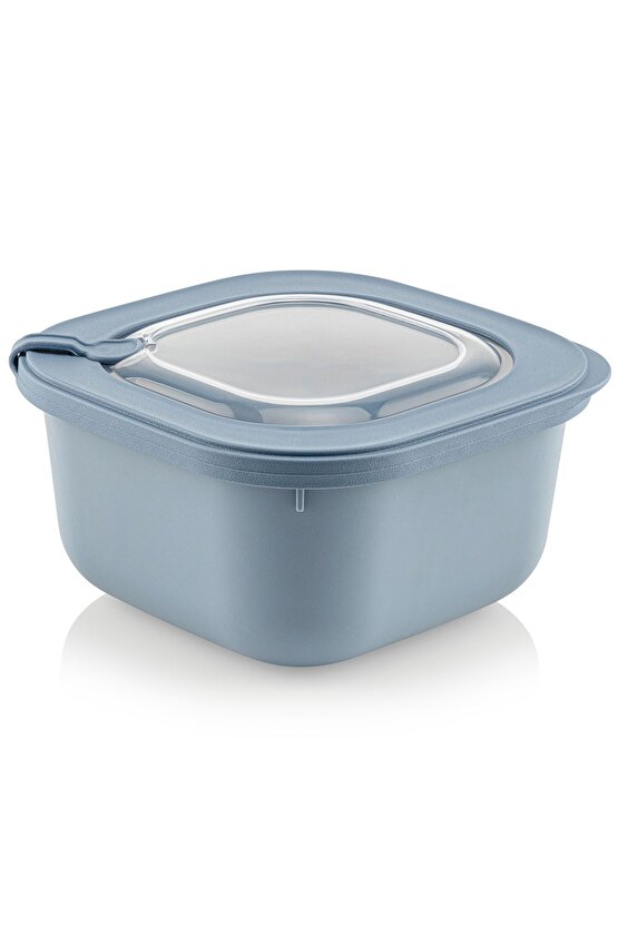 Elegant Storage Box Saklama kabı seti 3 parça vakumlu kapak mikrodalga ve buzdolabına uygun renkli
