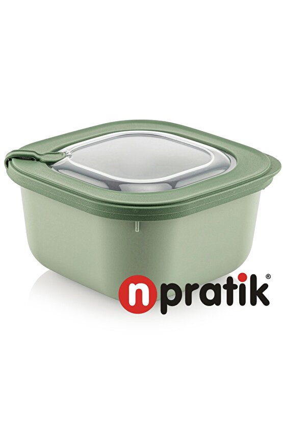 Elegant Storage Box Saklama kabı seti 3 parça vakumlu kapak mikrodalga ve buzdolabına uygun renkli