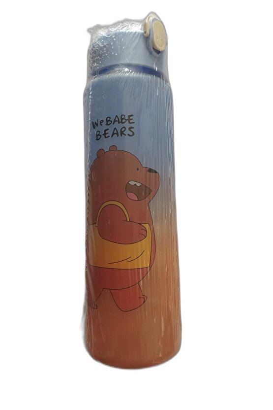 Taros Stickerli Tritan Ayı Figürlü Motivasyon Matarası 800 ml