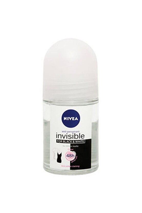 Invisible Black - Whıte Clear Roll-on Deodorant 25 Ml Kadın