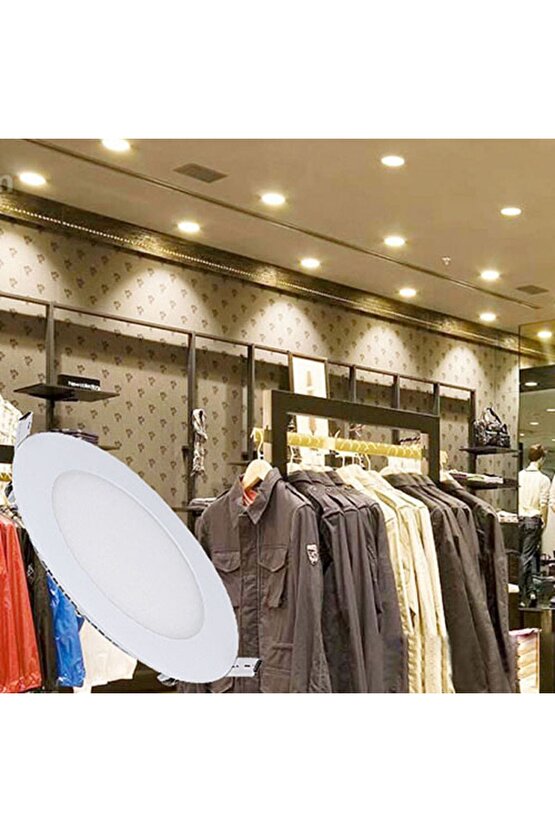 Ap01-01200 12w Yuvarlak Sıva Altı Led Panel 3000k Günışığı