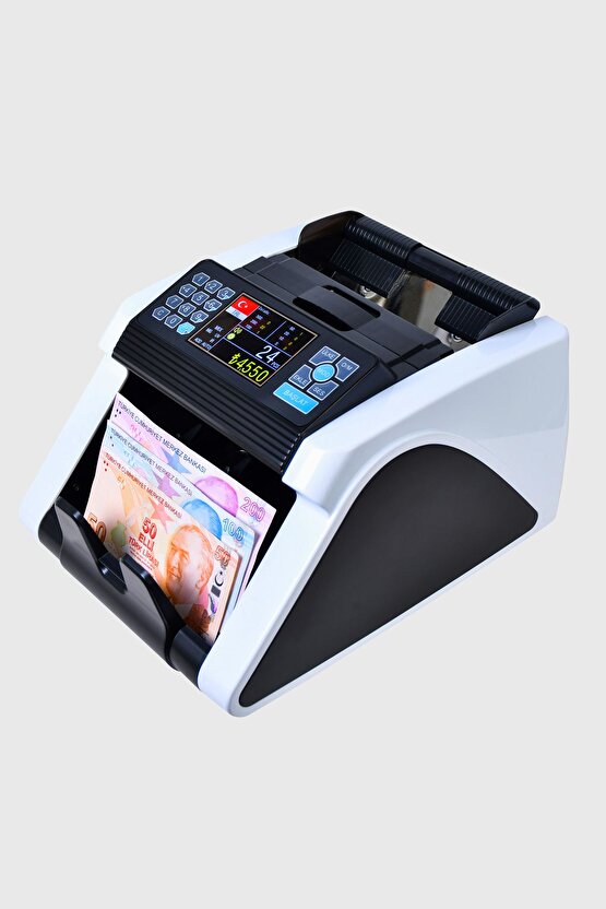 Mix1200 Tl Ve Euro Karışık, Dolar, Gbp Adet Şüpheli Para Kontrollü Ofis Tipi Para Sayma Makinesi
