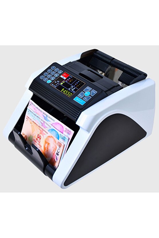 Mix1200 Tl Ve Euro Karışık, Dolar, Gbp Adet Şüpheli Para Kontrollü Ofis Tipi Para Sayma Makinesi