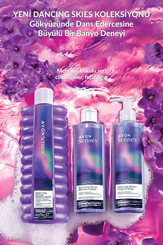 Senses Dancing Skies Menekşe Ve Ahududu Kokulu Sıvı Sabun 250 Ml.