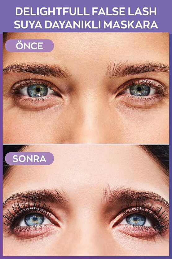 Delightful False Lash Suya Dayanıklı Maskara 10 Ml. Blackest Black