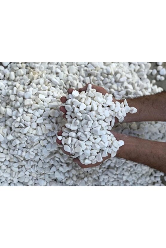 Dolomit Taşı 10 Kg Doğal Beyaz Taş , Süs Taşı 1-2 Cm Loche