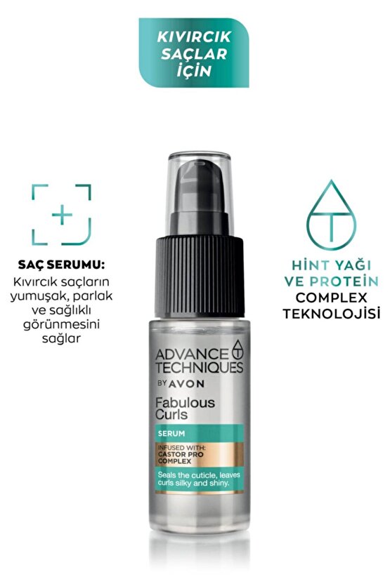 Argan Yağı Içeren, Parlaklık Veren ve Bukle Belirginleştirici Saç Serumu Paketi