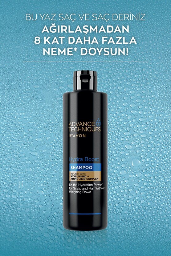 Advance Techniques Hydra Boost Nemlendirici Şampuan 400 Ml. Üçlü Set