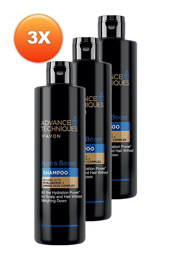Advance Techniques Hydra Boost Nemlendirici Şampuan 400 Ml. Üçlü Set