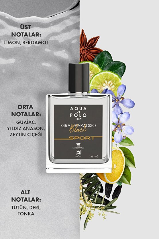 Gran Paradiso Black Sport 50 ml Edp Erkek Parfüm Apcn000514