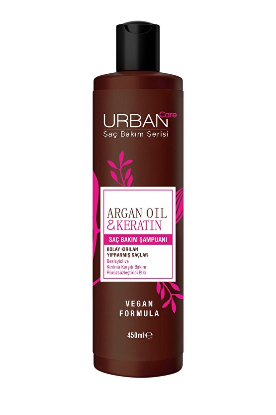 Argan Yağı Kolay Kırılan Yıpranmış Saçlara Özel Saç Bakım Şampuanı-vegan-450 Ml