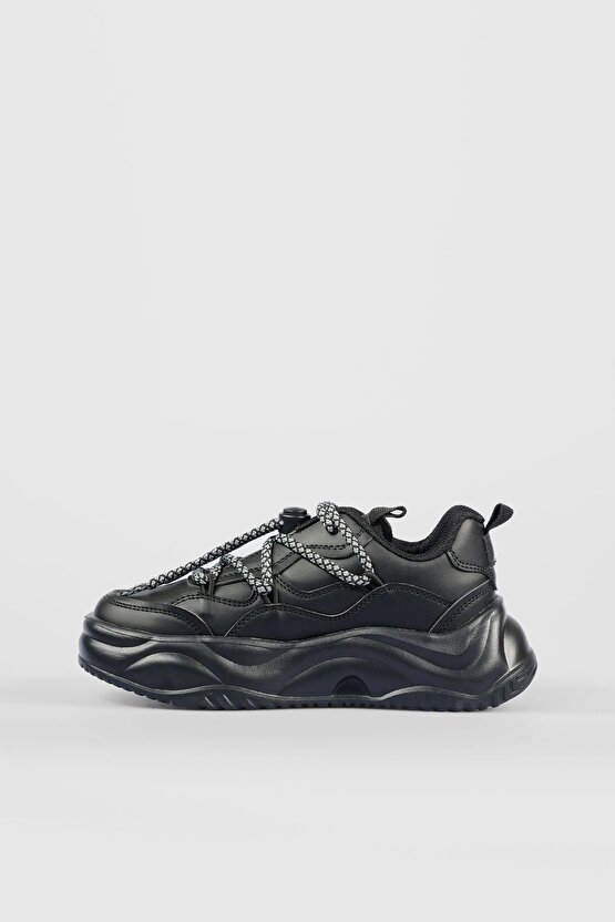 Dublin Hafif Kız Çocuk Siyah Sneaker