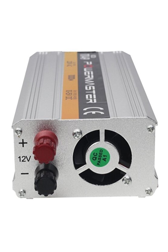 PowerMaster Pm-11149 12 Volt 1000 Watt Modıfıed Sınus Inverter (10-15v Arası-220v Ac)