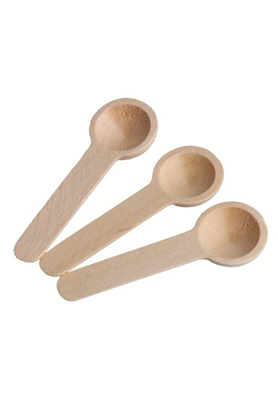 6 Adet Ahşap Baharat Kaşığı 10cm(6 Adet)