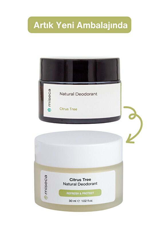Citrus Tree Doğal Krem Deodorant 30 ml | Limon Portakal Mür