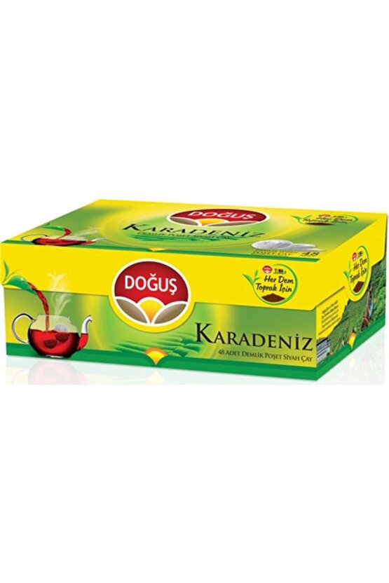 Karadeniz Demlik Poşet Çay 48x3.2 gr Bergamot Aromalı