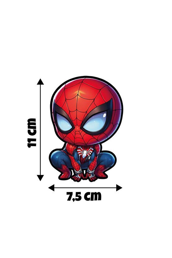 Örümcek Adam Sticker 7,5x11 Cm Su Geçirmez Yüksek Çözünürlüklü Lamba Priz Ev Dekorasyon Sticker