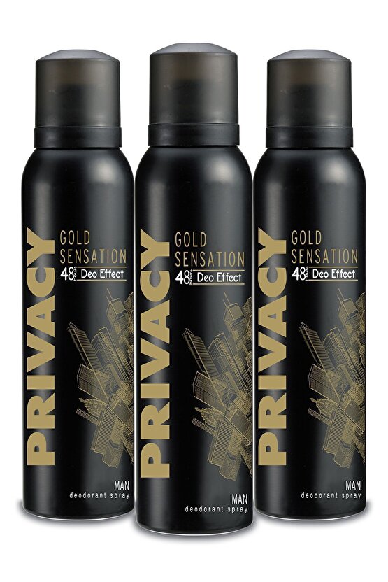 Gold Men Erkek Deodorant 3x150ml